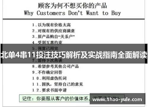 北单4串11投注技巧解析及实战指南全面解读